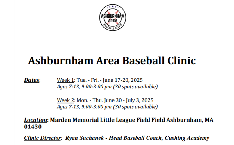 Ashburnham Baseball Camp